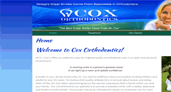 Desktop Screenshot of coxortho.com