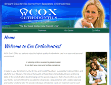 Tablet Screenshot of coxortho.com